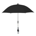 Chair Umbrella with Clamp, Universal Adjustable Beach Chair Umbrella Wheelchair Umbrella, Clip on Umbrella for Beach Chair, Stroller Umbrella Sunshade Umbrella for Patio Chairs Parasol Golf(Black)