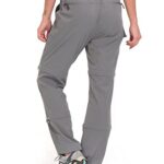 Little Donkey Andy Women’s Stretch Convertible Pants, Zip-Off Quick-Dry Hiking Pants Gray Size L