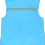 Eagle Eye Explorer Kids Cargo Vest for Boys and Girls with Reflective Safety Straps. 100% cotton. Size: S/M Color: Blue