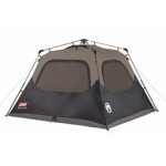 Coleman Camping Tent | 6 Person Cabin Tent with Instant Setup , Brown/Black