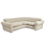 INTEX 68575EP Inflatable Corner Sofa: L-Shaped – Indoor Use – 2-in-1 Valve – 880lb Weight Capacity – 101” x 80” x 30”