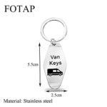 FOTAP Van Keys Keychain Camping Keychain RV keychain Ford Transit Camper Gift Camping Lover Gift Camping Fan gift Camper Gift (Van Keys)