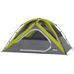 Core Equipment Core 4 Person Instant Dome Tent – 9′ x 7′, Green