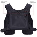 BASSDASH FV08 Ultra Lightweight Fly Fishing Vest for Men and Women Portable Chest Pack One Size Fits Most