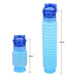 Aoinkoe Shrinkable Urinal,750ML Male Female Portable Mobile Toilet Potty Pee Urine Bottle,Reusable Emergency Urinal for Camping Car Travel Traffic Jam and Queuing