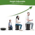 Aydiwops Camping Toilet, Portable Toilet for adults with Adjustable Height – Foldable Travel Toilet Perfect for Outdoor and Indoor Use, Emergency Situations, Traffic Jams, Cars, Tents, Boats (Black)