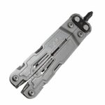 SOG PowerAccess Well-Rounded One-Handed Lightweight Daily Pocketable Stainless Steel Multi-Tool for Backcountry 18 Tools, Stone Wash