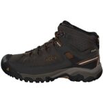 KEEN Men’s Targhee 3 Mid Height Waterproof Hiking Boots, Black Olive/Golden Brown, 12