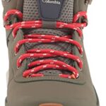 Columbia Women’s Trailstorm Peak Mid Hiking Shoe, Stone Green/Nocturnal, 8