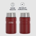 THERMOS Stainless King Vacuum-Insulated Food Jar, 24 Ounce, Rustic Red