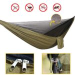 Oversized rain tarpaulin,Camping Hammock with Mosquito Net Rain Fly Heavy Duty Tree Strap,Single Double Hammock Tent Waterproof Rainfly Set,Camping Backpacking Backyard Patio Hiking Travel Outdoor