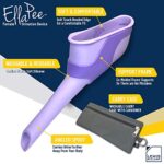 EllaPee Womens Urinal Funnel Female Urination Device for Women, Camping Accessories, Hiking, Outdoor Activities & More with Medical Grade Silicone (Reusable) So You Can Stand to Pee with Included Bag