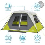 CORE 6 Person Instant Cabin Tent with Awning Green/Gray