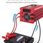 BESTEK 2000W Power Inverter 3 AC Outlets DC 12V to 110V AC Car Power Converter for Camping Outdoor Power Supply ETL Listed