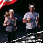 GETASI Headlamp Rechargeable 2PCS, 1200 Lumen Super Bright Head Lamp LED Flashlight with Motion Sensor for Adults and Kids- Camping Accessories Gear, Waterproof for Hiking, Running, Fishing, Cycling