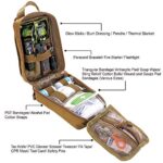 EVERLIT 250 Pieces Survival First Aid Kit IFAK EMT Molle Pouch Survival Kit Outdoor Gear Emergency Kits Trauma Bag for Camping Boat Hunting Hiking Home Car Earthquake and Adventures