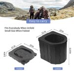 Portable Toilet for Camping, Portable Potty for Adults, Porta Potty Travel Toilet Commode Bucket Toilet for Camping, Car, Travel, Outdoor, Hiking, Backpack, Trips, Tent, Boat, Beach, Traffic Jam, Home