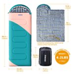 KANYAK Camping 32? Sleeping Bags for Adults Kids Teens Cold Weather Warm Sleeping Bag Winter for 3-4 Season Camping, Camping Gear Equipment, Traveling, and Outdoors