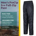 MARMOT Men’s PreCip Eco Full Zip Pant (Long) | Lightweight, Waterproof Pants for Men, Ideal for Hiking, Jogging, and Camping, 100% Recycled, Long, Black, X-Large