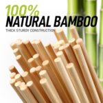 Zulay Kitchen Authentic Bamboo Marshmallow Smores Sticks – 40 Extra Long 17.5″ Roasting Sticks – 5mm Heavy-Duty Bamboo Skewers – Thick Smore Sticks – Ideal for Grilling – Marshmallow Sticks Camping