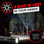 GearLight LED Tactical Flashlights High Lumens – Mini Flashlights for EDC Carry – Compact Powerful Emergency Flashlights Made from Military-Grade Aluminum – Drop Resistant and Water Resistant