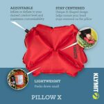 Klymit Pillow X Inflatable Camping & Travel Pillow, Red/Gray