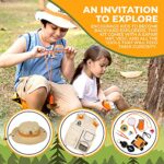 Kids Explorer Kit with Safari Vest & Hat – Kids Camping Gear, Safari Outfit, Bug Catcher Kit for Kids & More – Explorer Kit for Kids & Outside Toys STEM Gift for 3-7 Year Old Boys Girls + Bug Ebook